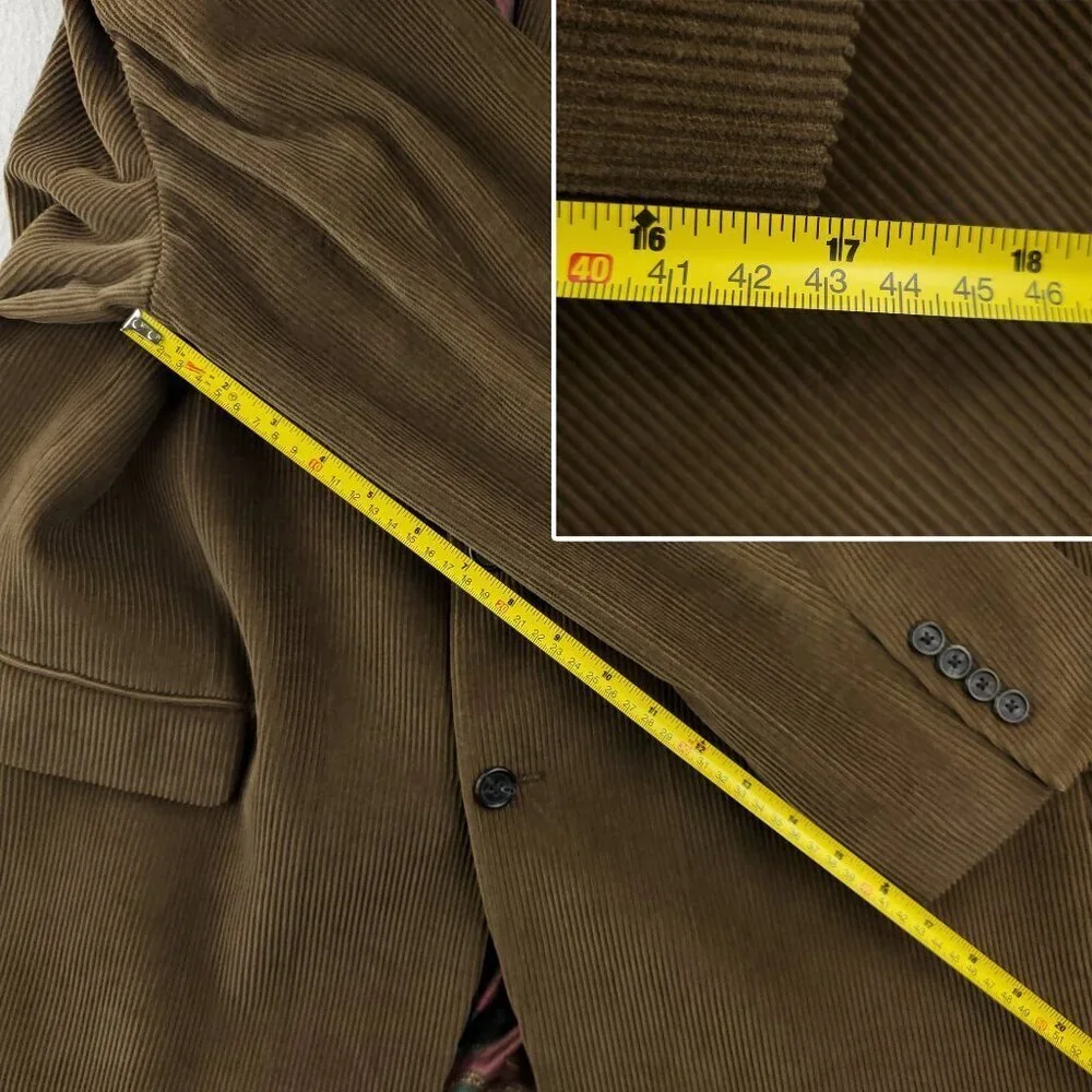 Lauren Ralph Lauren Corduroy Sport Coat Blazer Jacket 2 Button Men's 48R